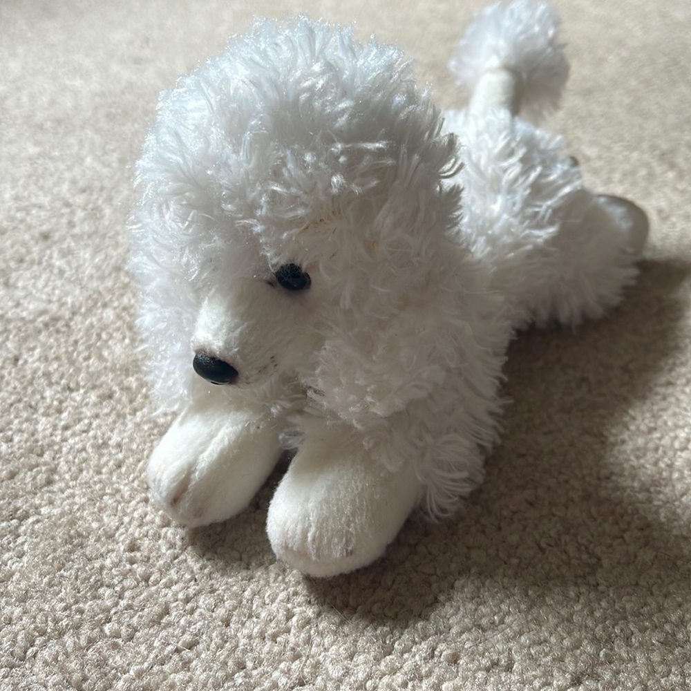 COPY - White poodle stuffed animal